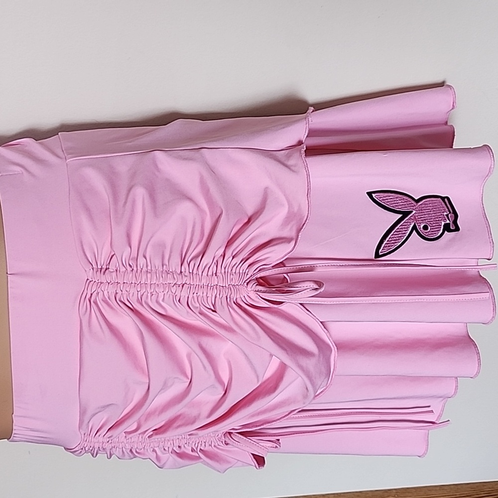 playboy inspired Ruched Layered Skirt